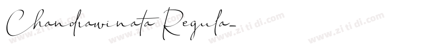 Chandrawinata Regula字体转换